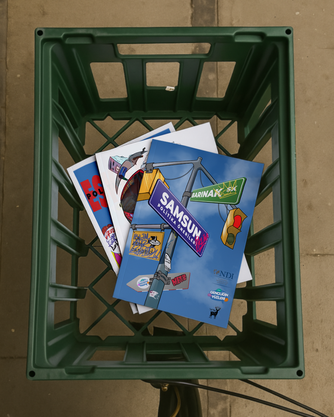 Cover illustrations for the policy proposals of the Gençliğin Yüzleri project